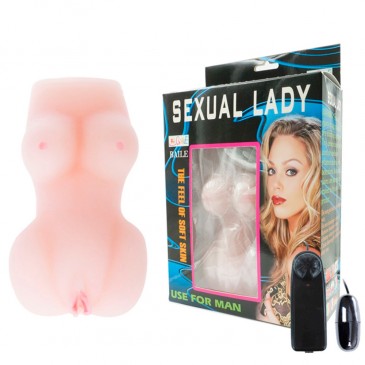 Masturbador SEXUAL LADY com Vibrador