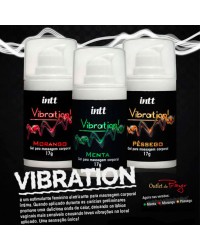 Vibration! Gel para Massagem Corporal 17g INTT - Diversos Sabores