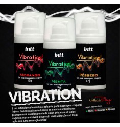 Vibration! Gel para Massagem Corporal 17g INTT - Diversos Sabores
